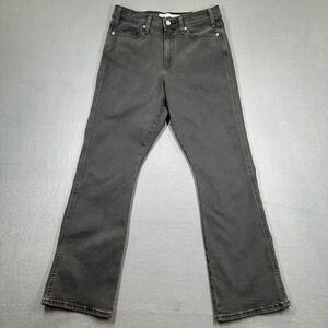 Levi's Strauss & Co Jeans Womens 27 Black Denim High Rise Kick Bootcut Heritage